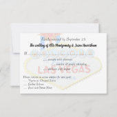 RSVP Las Vegas bruiloft receptie (Achterkant)