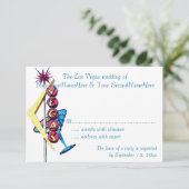 RSVP Las Vegas Celebrations Neon Sign (Staand voorkant)