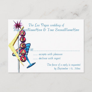RSVP Las Vegas Celebrations Neon Sign Kaartje