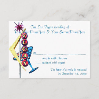 RSVP Las Vegas Celebrations Neon Sign Kaartje