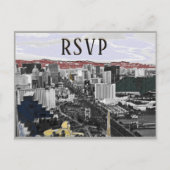 RSVP Las Vegas Event Modern Uitnodiging Briefkaart (Voorkant)