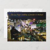 RSVP Las Vegas Wedding Guest Response Uitnodiging Briefkaart (Voorkant / Achterkant)