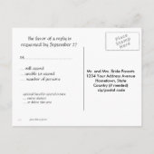RSVP Las Vegas Wedding Guest Response Uitnodiging Briefkaart (Achterkant)