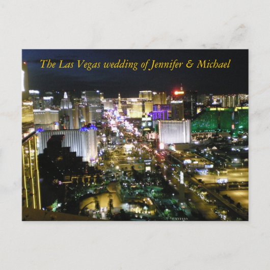 RSVP Las Vegas Wedding Guest Response Uitnodiging Briefkaart (Voorkant)