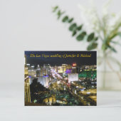 RSVP Las Vegas Wedding Guest Response Uitnodiging Briefkaart (Staand voorkant)