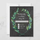 RSVP Laurel Wreath Olive Leaf Branch Chalkboard (Voorkant)