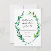 RSVP Laurel Wreath Olive Leaf Branch Modern Simple (Voorkant)