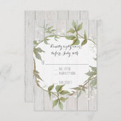 RSVP Laurel Wreath Rustic Country Foliage Wooden (Voorkant / Achterkant)