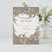 RSVP Laurel Wreath Rustic Country Foliage Wooden (Staand voorkant)