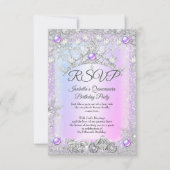 RSVP Lavendel paarse Quinceanera Winter Carriage (Voorkant)