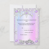 RSVP Lavendel paarse Quinceanera Winter Carriage (Achterkant)
