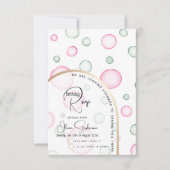 RSVP | Levendige leuke roze en groene bubbels (Voorkant)