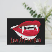 RSVP - Liefde bij eerste stap - Zwarte achtergrond Kaart (Staand voorkant)