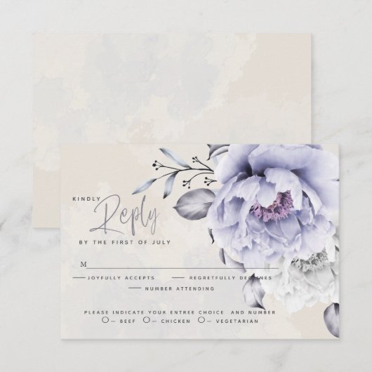 RSVP | Lila Rustische en paasmakerij Floral (Voorkant / Achterkant)