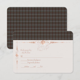 RSVP Lochaber Originele Schotse Tartan Kaartje