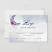 RSVP Maaltijdkeuze | Navy Custom Waterverf Wash (Voorkant)