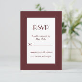 RSVP - Marsala Twinkle Lights Kaartje (Staand voorkant)