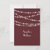 RSVP - Marsala Twinkle Lights Kaartje (Achterkant)
