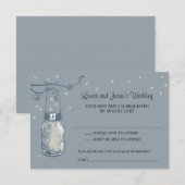 RSVP Mason Jar Wedding (Voorkant / Achterkant)