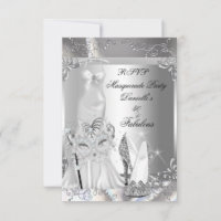RSVP Masquerade Feest Fantastische 50 Zilver
