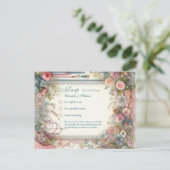 RSVP Maximalist Bloemen Menu Shabby Country (Staand voorkant)