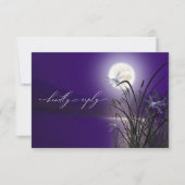RSVP Menu Amethyst Full Moon Dragonfly Pond Kaart (Voorkant)