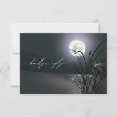 RSVP Menu Dusty Blue Grey Moonlight-libellen (Voorkant)