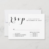 RSVP Menu Elegant Rustic Lantern-lampjes (Achterkant)