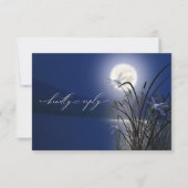 RSVP Menu Royal Blue Full Moon Dragonfly Pond (Voorkant)