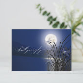 RSVP Menu Royal Blue Full Moon Dragonfly Pond (Staand voorkant)
