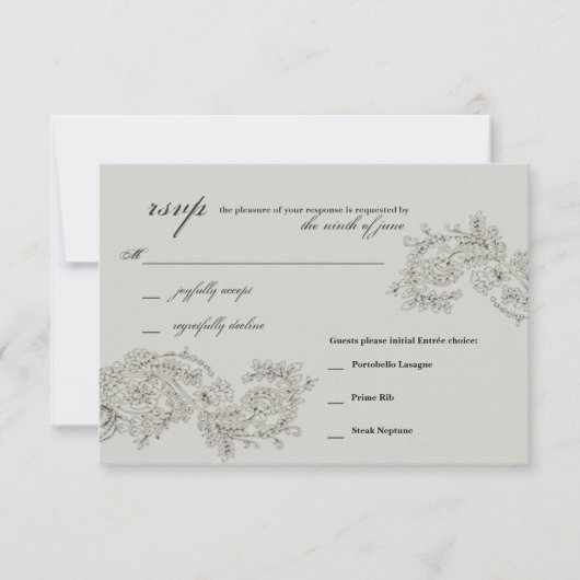 RSVP met 3 Entrée Keuzes //  Geïnspireerd (Voorkant)