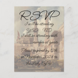 RSVP met 'A Cairo Bazaar' schilderij Briefkaart