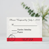 RSVP met Antiek fiets op White Peacock Backgro (Staand voorkant)