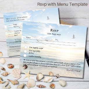 RSVP met de Kustbank van de Bestemming van de Sjab Briefkaart