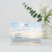 RSVP met de Kustbank van de Bestemming van de Sjab Briefkaart (Staand voorkant)