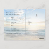 RSVP met de Kustbank van de Bestemming van de Sjab Briefkaart (Achterkant)