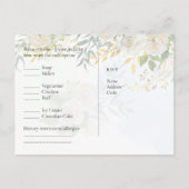 RSVP met de Witte Renery van de Sjabloon van het M Briefkaart (Achterkant)