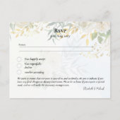 RSVP met de Witte Renery van de Sjabloon van het M Briefkaart (Voorkant)