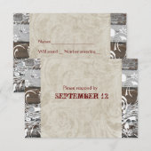 RSVP met enveloppen Kaartje (Voorkant / Achterkant)