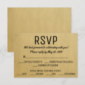  RSVP met Kaarten met een maaltijdkeuze (Voorkant / Achterkant)