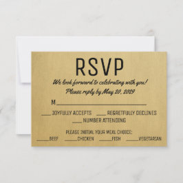  RSVP met Kaarten met een maaltijdkeuze