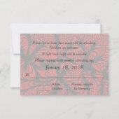RSVP met Kinder rode en zwarte spiderweb Kaartje (Achterkant)