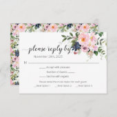 RSVP met maaltijdopties Kaart (Voorkant / Achterkant)