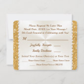 RSVP met MENU Choice, 50e Jubileum Gold, Kaart (Achterkant)