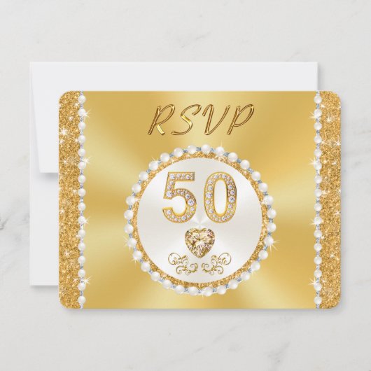 RSVP met MENU Choice, 50e Jubileum Gold, Kaart (Voorkant)
