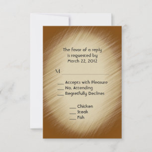 RSVP met menu selecteren