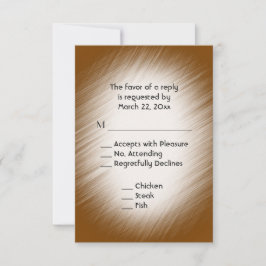 RSVP met menu selecteren