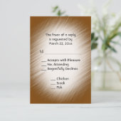 RSVP met menu selecteren (Staand voorkant)