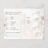 RSVP met Menu Sjabloon Boho Pampas Grass