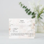 RSVP met Menu Sjabloon Boho Pampas Grass